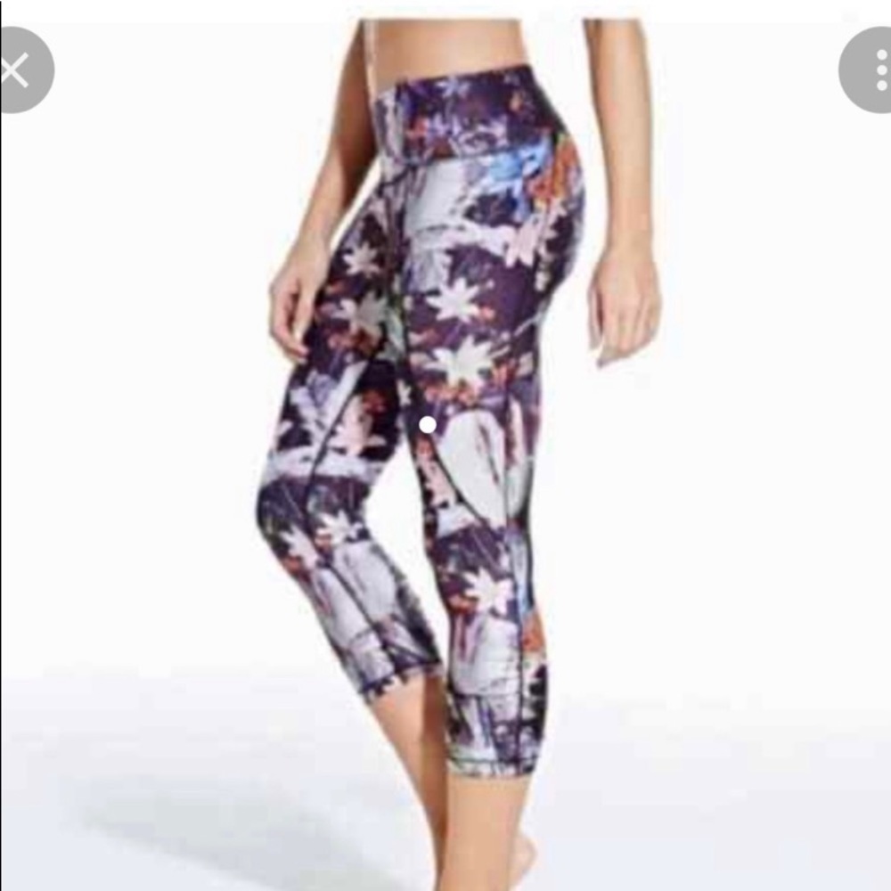Calia by Carrie Underwood Floral Athletic Essential 7/8‎ Leggings Size M